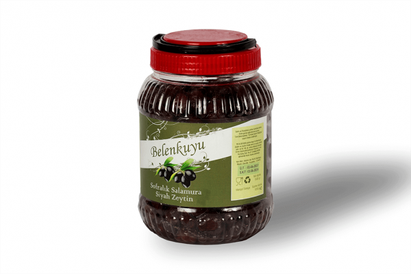 Sofralık Salamura Siyah Zeytin 1 kg